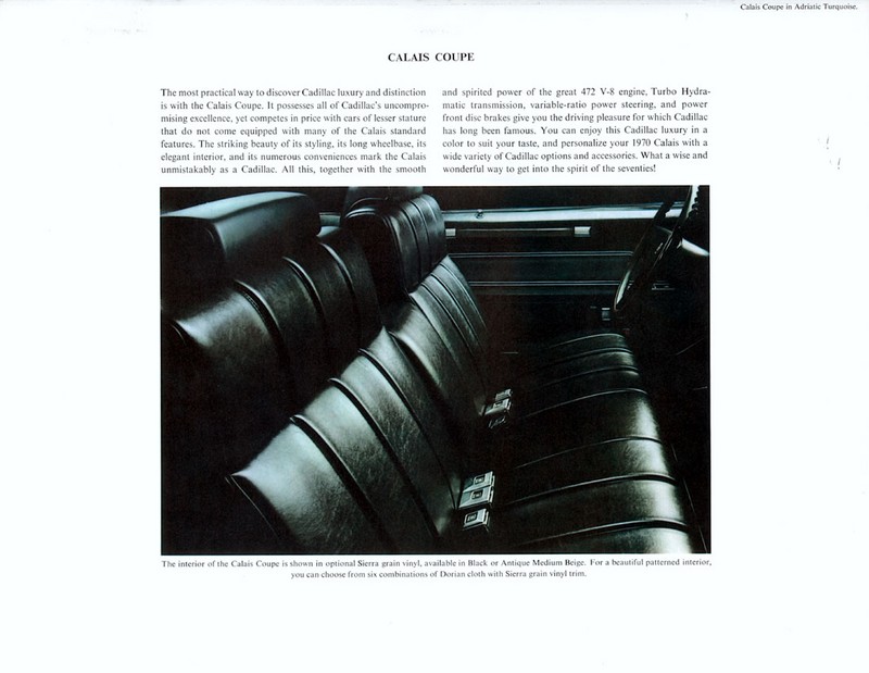 1970 Cadillac Brochure Page 11